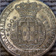 Cruzado Novo prata 1821 D. João VI — Detalhe do Anverso — Ref. MQ.4D.AG.J6.12.04.A1 — Estado: Soberba