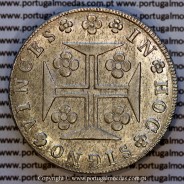 Cruzado Novo prata 1821 D. João VI — Reverso — Ref. MQ.4D.AG.J6.12.04.A2 — Estado: Soberba