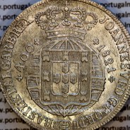 Portugal Cruzado Novo silver 1821 João VI — Obverse Detail — Ref. MQ.4D.AG.J6.12.04.A2 — Grade: UNC
