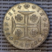Portugal Cruzado Novo silver 1822, King João VI — Reverse — Ref. MQ.4D.AG.J6.12.05.A1 — Grade: UNC