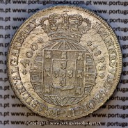 Cruzado Novo prata 1822 D. João VI — Anverso — Ref. MQ.4D.AG.J6.12.05.A1 — Estado: Soberba