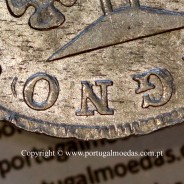 Cruzado Novo prata 1822 D. João VI — Detalhe Reverso 2 -Ref. MQ.4D.AG.J6.12.05.A1 — Estado: Suberba
