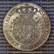 Portugal Cruzado Novo silver 1823, King João VI — Obverse — Ref. MQ.4D.AG.J6.12.06.A3 — Grade: UNC