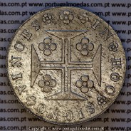 Cruzado Novo prata 1823 D. João VI — Reverso — Ref. MQ.4D.AG.J6.12.16.A3 — Estado: Bela/Soberba