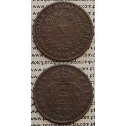 MOEDA X REIS COBRE 1846 (MBC-) - D.MARIA II