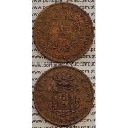 MOEDA X REIS COBRE 1846 (BC+) - D.MARIA II