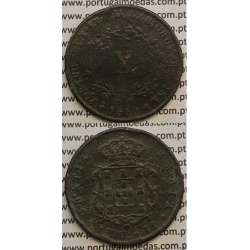 MOEDA X REIS COBRE 1850 (BC) - D.MARIA II
