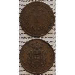 MOEDA X REIS COBRE 1851 (MBC) - D.MARIA II