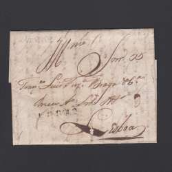 Carta Pré-Filatélica circulada de Coimbra para Lisboa datada de 22-08-1832