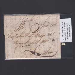 Carta Pré-Filatélica circulada de Coimbra para Lisboa datada de 22-08-1832