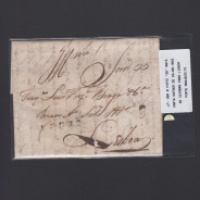 Carta Pré-Filatélica circulada de Coimbra para Lisboa datada de 22-08-1832