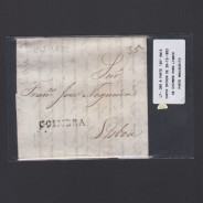Carta Pré-Filatélica circulada de Coimbra para Lisboa datada de 29-12-1832
