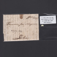 Carta Pré-Filatélica circulada de Coimbra para Lisboa datada de 27-03-1833