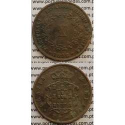 MOEDA X REIS COBRE 1852 (MBC) - D.MARIA II