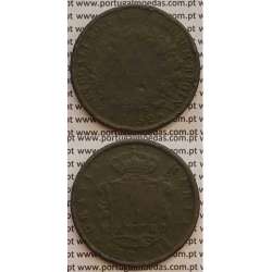 MOEDA XX REIS COBRE 1852 (BC-/REG) - D.MARIA II