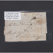 Pré-Filatélica circulada de Coimbra para Vale Remígio datada de 19-04-1834