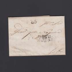 Pré-Filatélica circulada de Coimbra para Lisboa datada de 22-08-1835