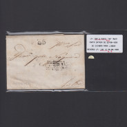 Pré-Filatélica circulada de Coimbra para Lisboa datada de 22-08-1835