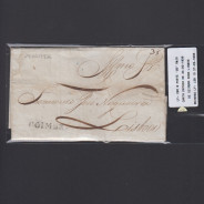 Pré-Filatélica circulada de Coimbra para Lisboa datada de 24-02-1836