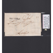 Pré-Filatélica circulada de Coimbra para Lisboa datada de 24-04-1836