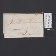 Pré-Filatélica circulada de Coimbra para Lisboa datada de 01-06-1836