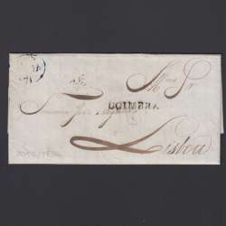 Pré-Filatélica circulada de Coimbra para Lisboa datada de 30-06-1836