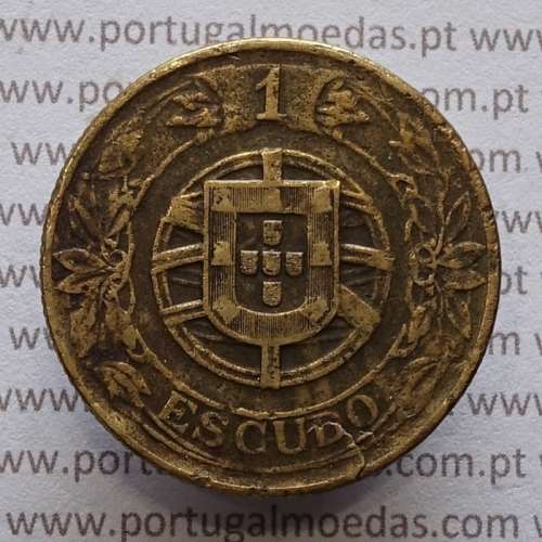 1 Escudo 1926 Bronze-Alumínio, 1$00 1926 Alumínio-Bronze Republica Portuguesa, World Coins Portugal  KM 576