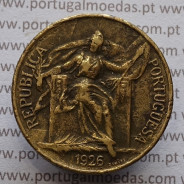 1 Escudo 1926 Bronze-Alumínio, 1$00 1926 Alumínio-Bronze Republica Portuguesa, World Coins Portugal  KM 576