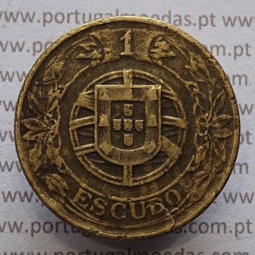 1 Escudo 1926 Bronze-Alumínio, 1$00 1926 Alumínio-Bronze Republica Portuguesa, World Coins Portugal  KM 576