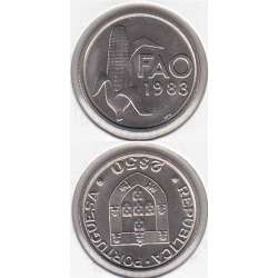 2$50 CUPRO-NÍQUEL 1983 "FAO" (BELA/SOB) 2$50 CUPRO-NÍQUEL 1983 "FAO" (BELA/SOB)