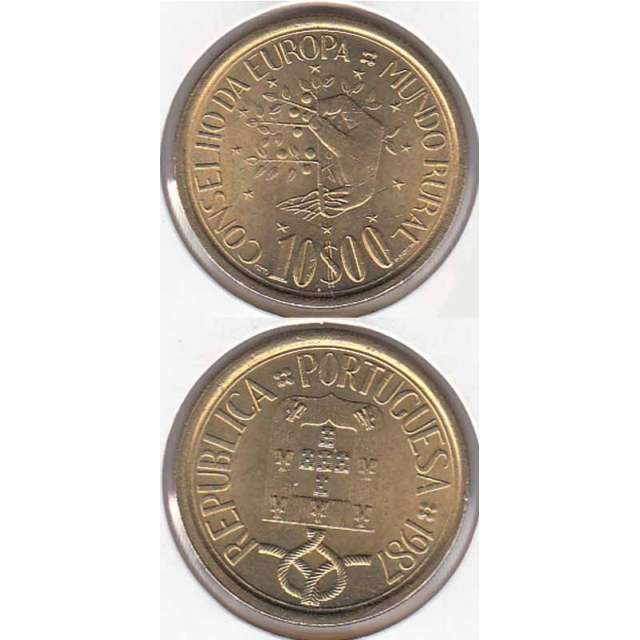 10 Escudos 1987 Mundo Rural ( moeda 10$00 Mundo Rural)