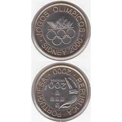 200 Escudos Bimetálica 2000 Jogos Olímpicos Sidney (moeda 200$00 Jogos Olímpicos Sidney)