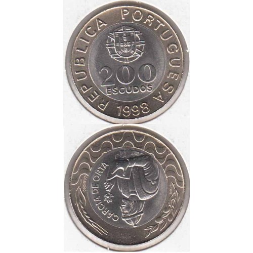 DUZENTOS ESCUDOS (200$00) BIMETÁLICA 1998