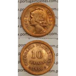 10 CENTAVOS BRONZE 1930 (SOB) - CABO VERDE 10 CENTAVOS BRONZE 1930 (SOB) - CABO VERDE