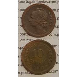 GUINÉ - 10 CENTAVOS BRONZE 1933 (MBC-)