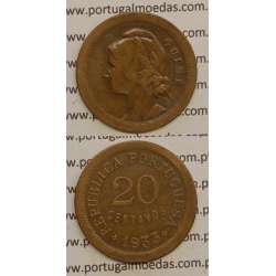 GUINÉ - 20 CENTAVOS BRONZE 1933 (MBC)
