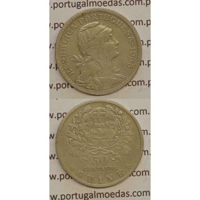 GUINÉ - 50 CENTAVOS ALPACA 1933 (MBC-)