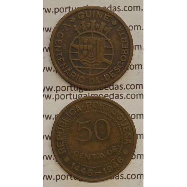 GUINÉ - 50 CENTAVOS BRONZE 1946 (MBC)