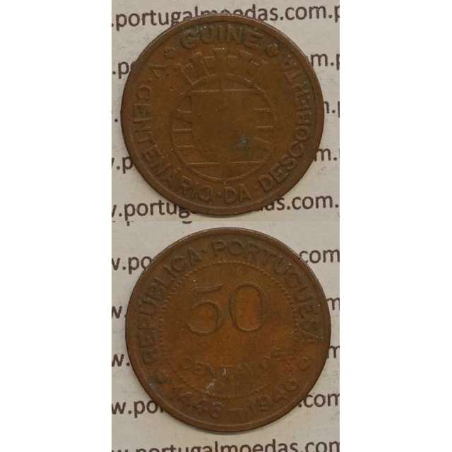 GUINÉ - 50 CENTAVOS BRONZE 1946 (BC)