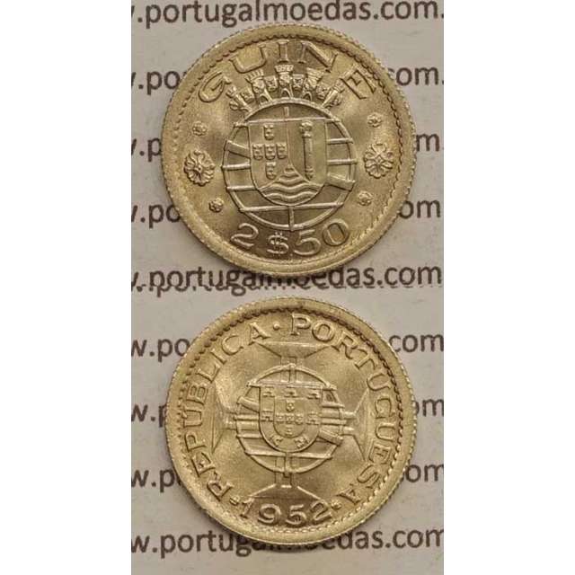 GUINÉ - 2$50 CUPRO-NÍQUEL 1952 (SOB)