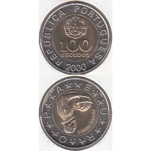 CEM ESCUDOS (100$00) BIMETÁLICA 2000 - 10 SECTORES