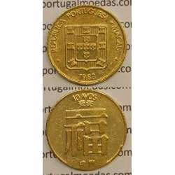 Macau 10 Avos 1983 Latão Níquel , Macao Portuguese Colony 10 avos 1983, (MBC+/Bela-),  Ex-Colónia Macau, World Coins Macao KM20