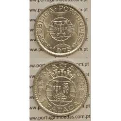 Macau 1 Pataca 1975 níquel , Macao Portuguese Colony 1 Pataca 1975 Nickel, (Bela), Ex-Colónia Macau, World Coins Macao KM 6