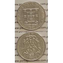 Macau 1 Pataca 1982 Cuproníquel, Variante Alto Relevo (Singapore Mint), (MBC+), Ex-Colónia Macau, World Coins Macao KM23.1
