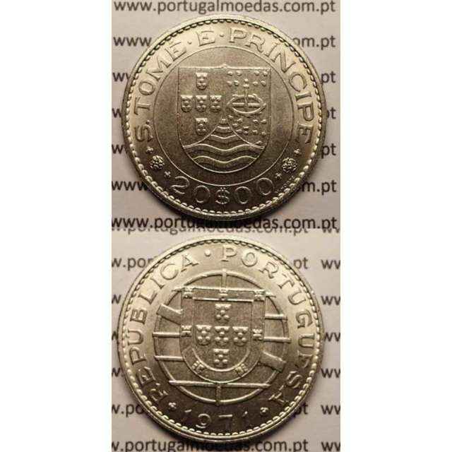 20$00 CUP. NIQUEL 1971 (BELA/SOB)