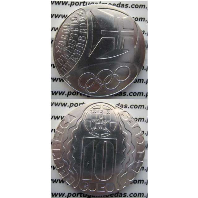 10 EUROS PRATA 2004 "JOGOS OLÍMPICOS DE ATENAS" (BELA/SOB)