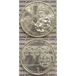 5 EUROS PRATA 2005 "VII CENTENÁRIO DE PEDRO HISPANO-PAPA JOÃO XXI " (BELA/SOB)