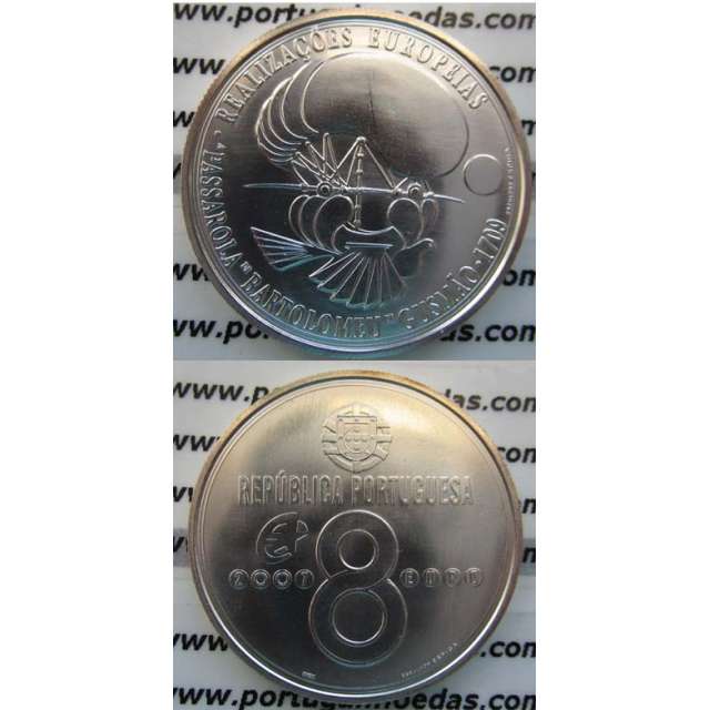 8 EUROS PRATA 2007 "A PASSAROLA" (BELA/SOB)