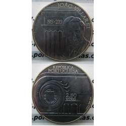 2,50€ "Euros" 2013, João Villaret, Cuproniquel, (2,50 Euro 2013, World Coins Portugal KM853) 2,50€ "Euros" 2013, João Villaret, Cuproniquel, (2,50 Euro 2013, World Coins Portugal KM853)