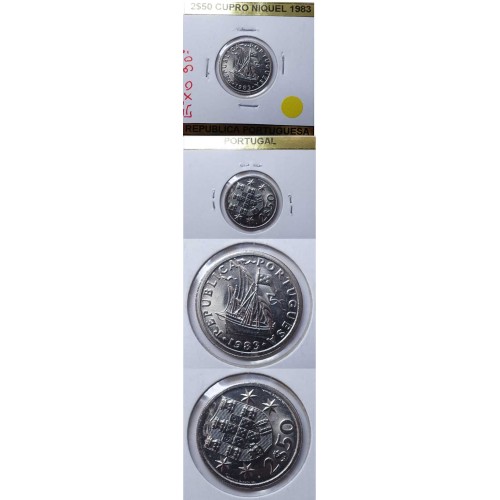 2$50 CUPRO-NIQUEL 1983 EIXO DESLOCADO A 90º